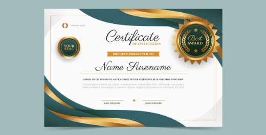 Certificates Designing Services